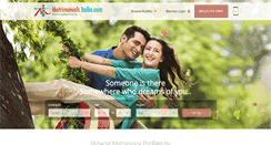 Desktop Screenshot of matrimonialsindia.com